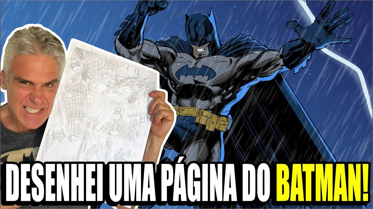 DESENHEI UMA PÁGINA DO BATMAN!