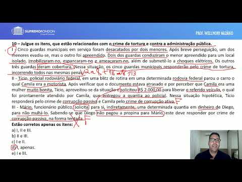 PC-PR MARATONA DE QUESTÕES DIREITO PENAL - PONTO A PONTO DO EDITAL - PROF. WELLMORY NAZÁRIO