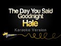 Hale - The Day You Said Goodnight (Karaoke Version)