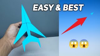 SUPER MEGA JET! How to make easy and best paper plane!!