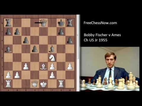 Bobby Fischer vs Ames D 1955 Championship Jr Chess Match -  Guns and Roses Welcome to the Jungle