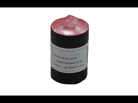 PFS37S SILVER STROBE 30 SEC - DOMINATOR FIREWORKS PRO