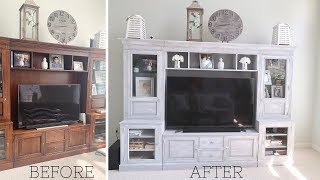 PAINTING FURNITURE/PAINTING ENTERTAINMENT CENTER