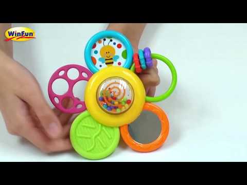 winfun 0776 Daisy Spin Rattle 'N Teether