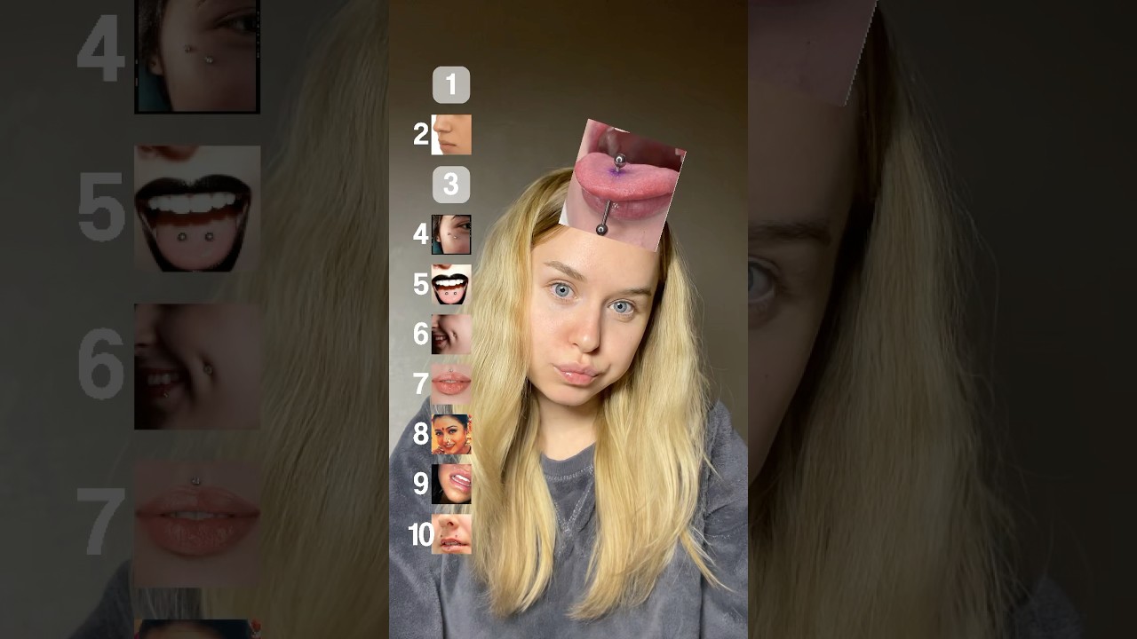Face Piercings Ranking😬🤯😳#shorts