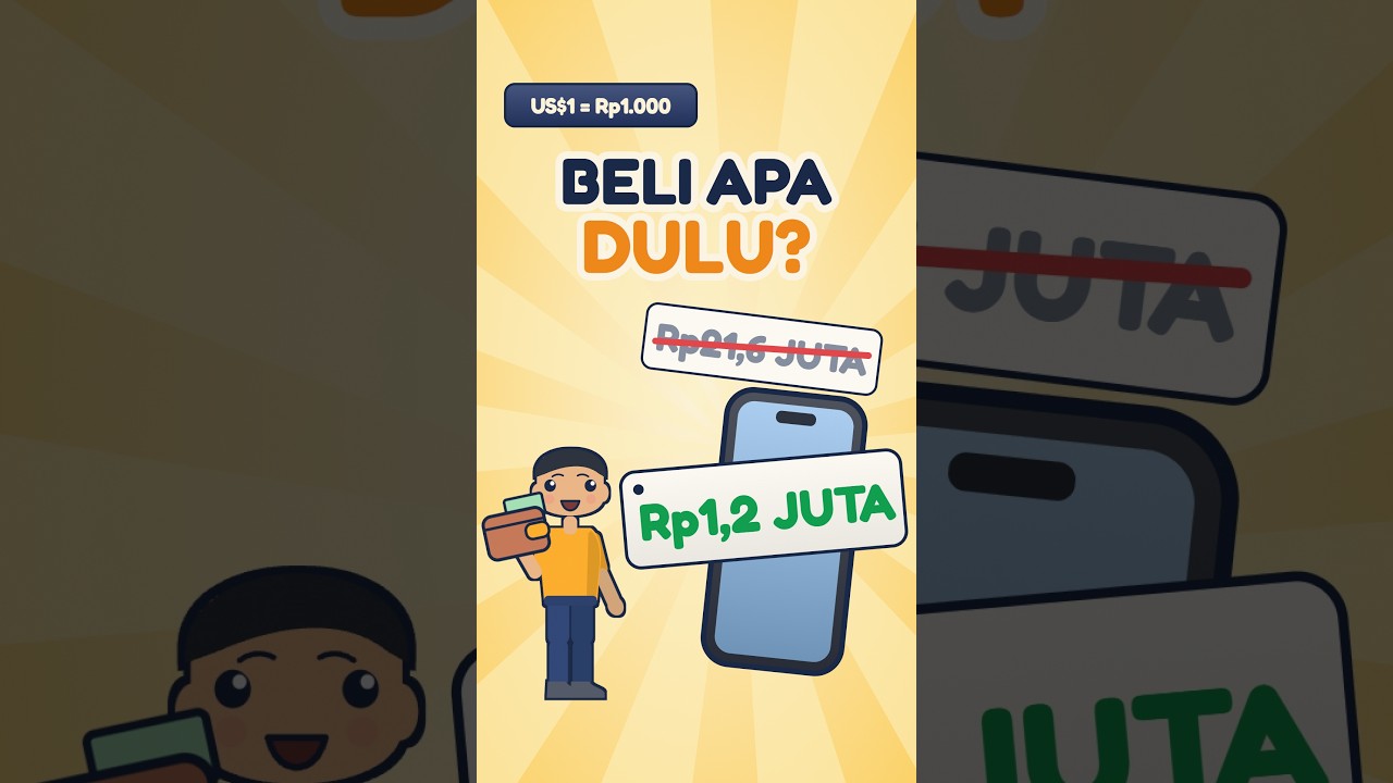 1 dolar cuma Rp1.000. Kamu beli apa dulu?