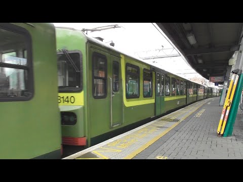 Irish Rail 8300 Class Dart Train 8306 Arriving at Connolly Station in Dublin, Ireland