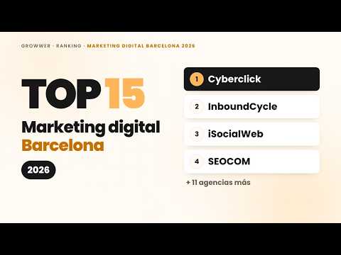 Las 15 mejores agencias de marketing digital en Barcelona en 2026 | Ranking