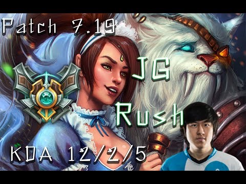 JG Rush Rank Master KR Nidalee Vs Kha zix Patch 7.19 KDA 12/2/5