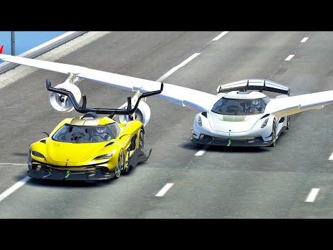 Koenigsegg Tornado Concept vs Koenigsegg Airplane Kit - Drag Race 20 KM
