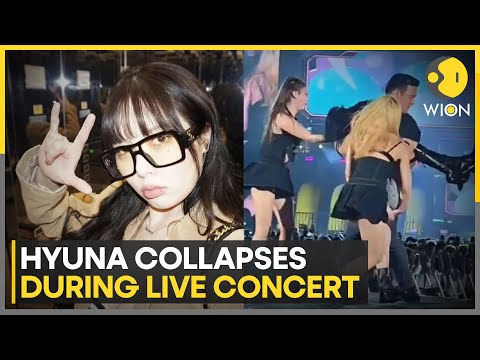 K-Pop Star Hyuna Collapses Onstage During Concert | WION