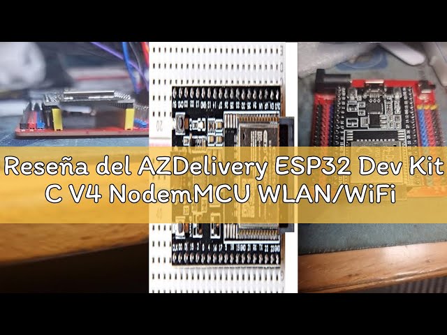 Vídeo relacionado con AZDelivery ESP32 Dev Kit C V4 NodemMCU WLAN/WiFi Placa de Desarrollo Compatible con Arduino con E-Book Incluido! (módulo sucesor del ESP32 Dev Kit C)