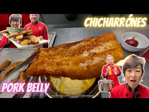 Air fried vs deep fried chicharon (crispy pork belly)