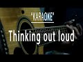 Thinking out loud - Acoustic karaoke