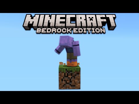 I Played One Block on Minecraft Bedrock Edition