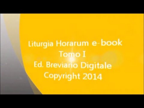 Liturgia Horarum Tomo I  -  Tempus Nativitatis - Video Demo