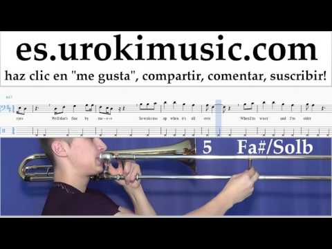 Como Tocar Trombón Avicii - Wake Me Up Tablatura Parte#2 um-a927