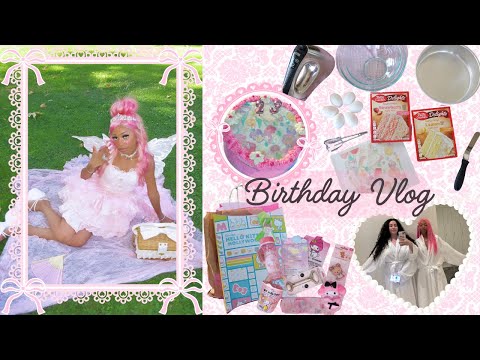 Cake Baking, Fairy Themed Bday Party, Spa Day with Friends & Gift Haul ♡Birthday Vlog♡
