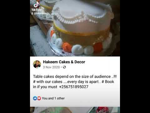 Kim Hakims introduces Hakeem cakes & Decor . online orders at +256705803977 or visit de bakery house
