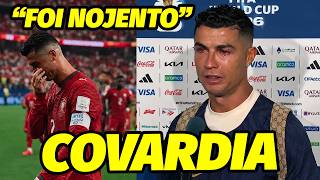 “COVARDE DO CARAMBA” O DESABAFO DESESPERADOR DE CRISTIANO RONALDO APÓS ELIMINAÇÃO DE PORTUGAL 