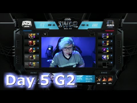 INTZ e-Sports vs Albus NoX Luna | S6 Worlds 2016 Wildcard Qualifiers Day 5 | ITZ vs ANX