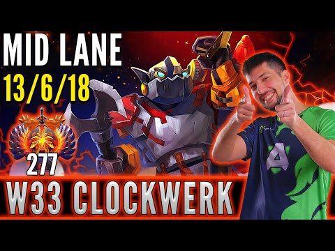 Alliance.w33  [ Clockwerk ]  Mid Lane Pro Gameplay - Patch 7.31d - Dota 2 Full Game