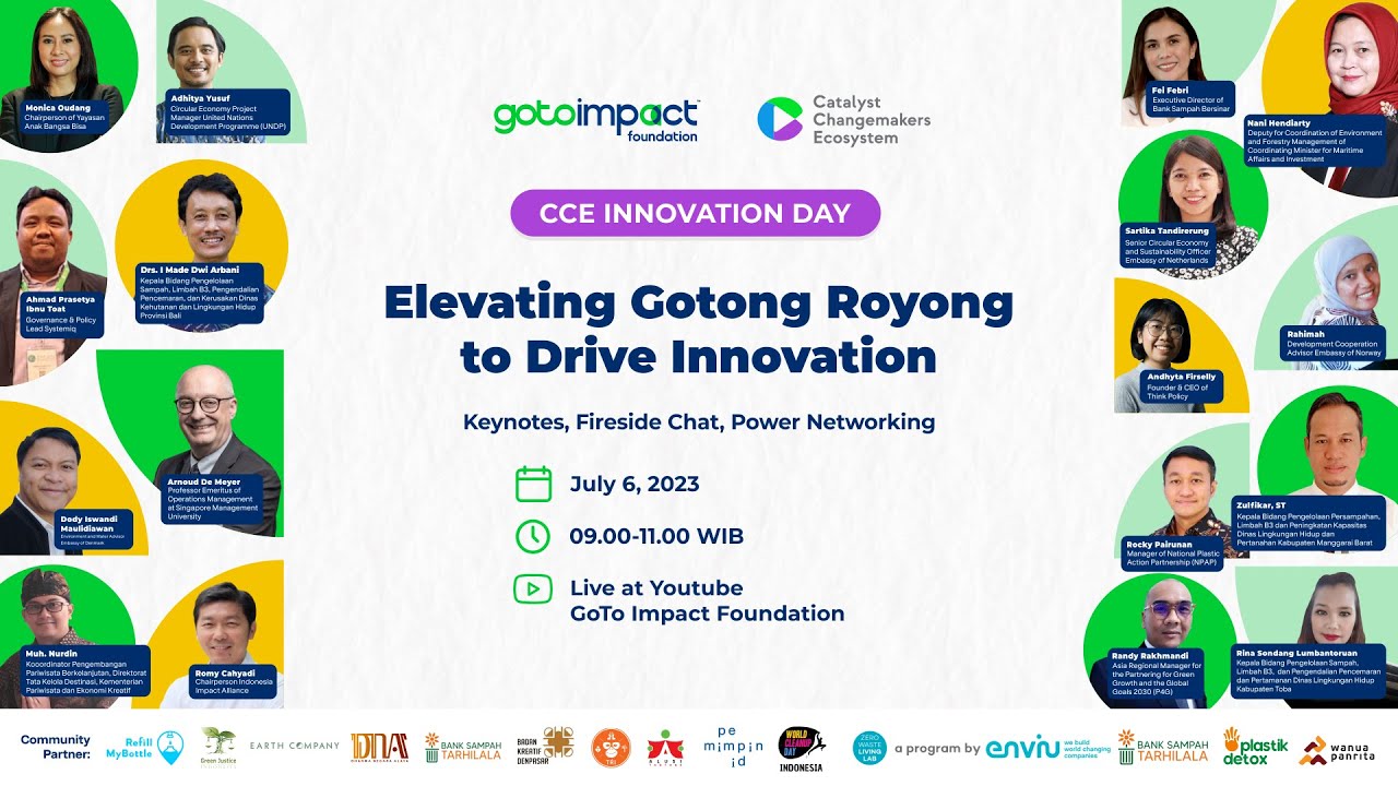Catalyst Changemakers Ecosystem (CCE) Innovation Day 2023 - GoTo Impact Foundation