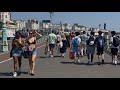 Brighton Beach Walk Town Centre Hot Summers Day England Uk June 2025