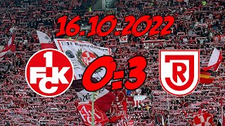 1. FC Kaiserslautern 0:3 SSV Jahn Regensburg – 16.10.2022 – Herbe Heimniederlage
