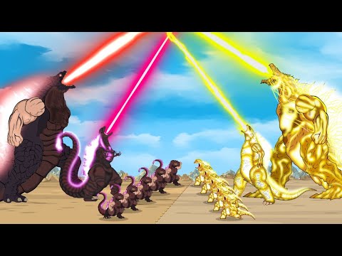Evolution of GOD GODZILLA vs. SHIN GODZILLA: Who is the King of Monster??? | Godzilla Cartoon Movies