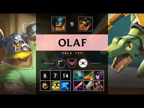 Olaf Top vs Renekton - KR Grandmaster Patch 25.18