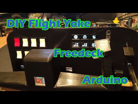 DIY Flight Yoke Arduino Freedeck Microsoft Flight Simulator 2020