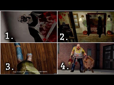 Mr Meat vs Mr Meat 2 vs Psychopath Hunt vs Kidnapped bad ending