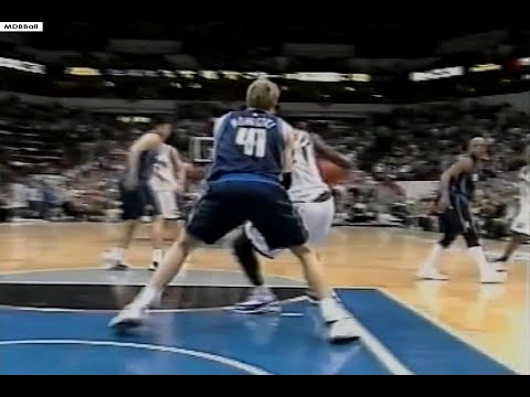 NBA On NBC - Dirk Nowitzki Eliminates Kevin Garnett! (Mavs Sweep Wolves 3-0) 2002 Playoffs Game 3