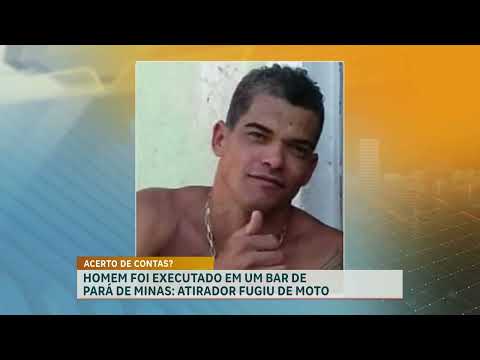 Homem é morto a tiros em porta de bar em Pará de Minas (MG)