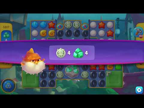 Fishdom 5817 Super Hard Level - 19 moves - NO BooSTERS
