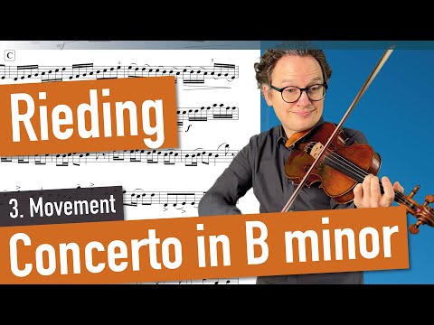 Rieding Concerto Op. 35 in B-minor 3. Movement, Violin Sheet Music, Piano Accompaniment, var. Tempi