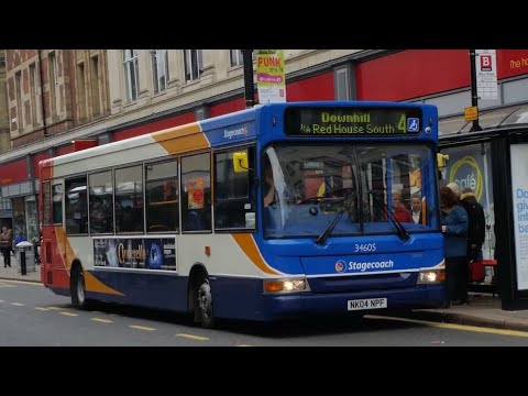 THRASH: Route X20 | NK04NPF/34605 - Stagecoach North East: Dennis Dart SLF/Transbus Pointer