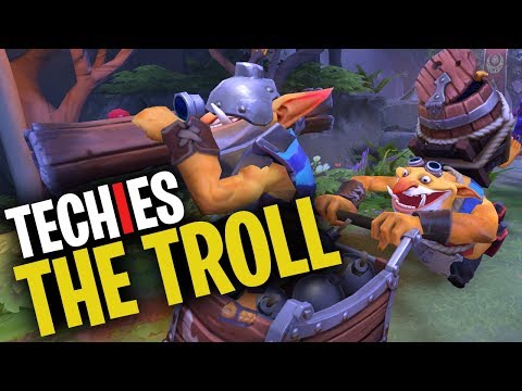 Techies the Troll - DotA 2 Funny Moments