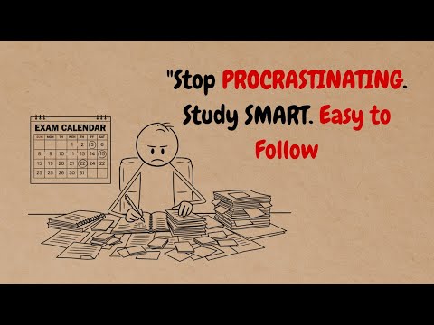 How to STUDY EFFECTIVELY for COMPETITIVE exams when you keep procrastinating - easy to follow
