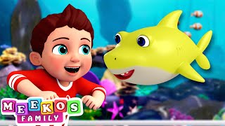 Baby Shark Doo Doo 🦈😻 + Kids Songs and Nursery Rhymes | Meeko's Family