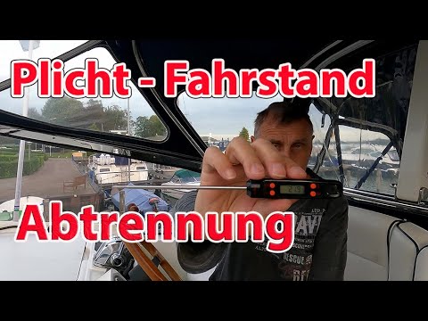 Tip - HowTo - Cockpit cockpit - Separating the cockpit with Persenning as a heat lock on the boat