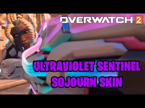 OVERWATCH 2 S18 ULTRAVIOLET SENTINEL SOJOURN SKIN GAMEPLAY