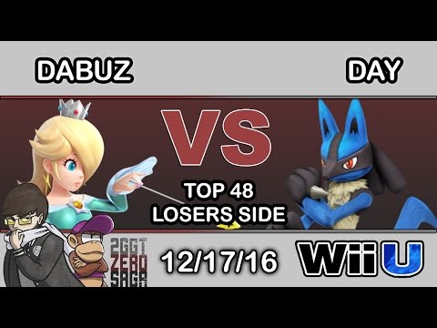 2GGT: ZeRo Saga - RNG | Dabuz (Rosalina) Vs. Day (Lucario) Top 48 - Smash Wii U