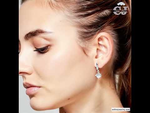 Sterling Silver Moissanite Earrings 2ct product video