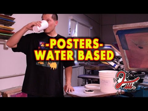2 iLL Screen Printing - Posters with Water Base Paint