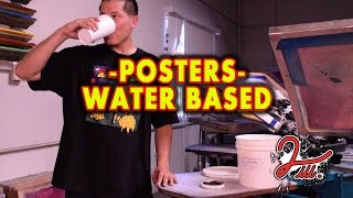 2 iLL Screen Printing - Posters with Water Base Paint