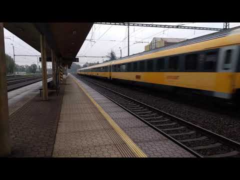 RegioJet train at Studénka station, Czech republic