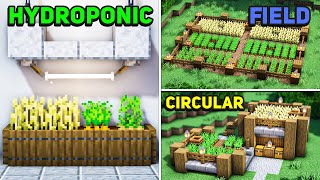Minecraft: 4 Crop Farm Designs and Ideas (1.18 Tutorial)