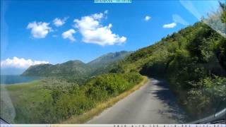 Driving from Virpazar to Ostros, Montenegro (Lake Skadar National Park)